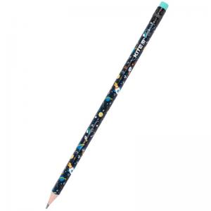 Олівець графітний Kite Space з гумкою 36 шт. туба K21-056-1