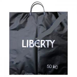 Пакет з пластиковою ручкою 43*50+12см/90 (1 шт ) Liberty преміум чорний 0170304