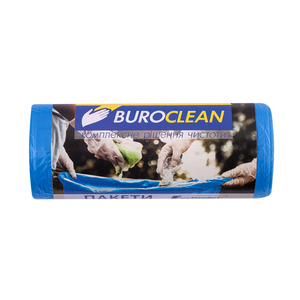 Пакети для сміття EuroStandart сині, 35 л, 30 шт, BuroClean, 10200013