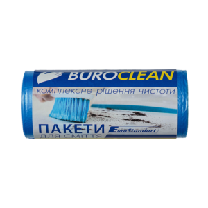 Пакети для сміття Buroclean 35л30шт 500*600мм 10мкм ПНТ HDPE ECO 10200014