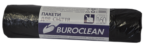 Пакеты для мусора Eurostandart плотные черные, 160 л, 10 шт, BuroClean, 10200052