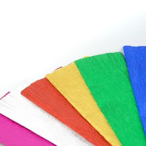 Набор креповой бумаги, металлизированная разноцветная 50х100 см, ANGEL, AG-1011 - Фото 1