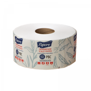 Туалетная бумага PAPERO TJ031 2 слоя 108м 12шт/уп белая на гильзе