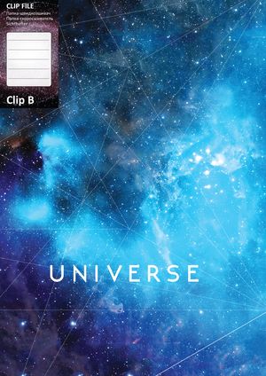 Папка А4 с боковым прижимом CLIP В Universe Optima O31271 ассорти - Фото 1