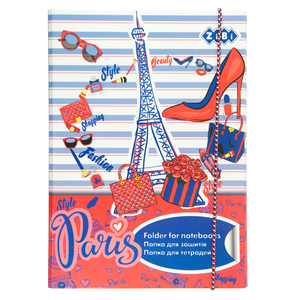 Папка для зошитів B5+ PARIS картонна на резинці Zibi ZB17.14962