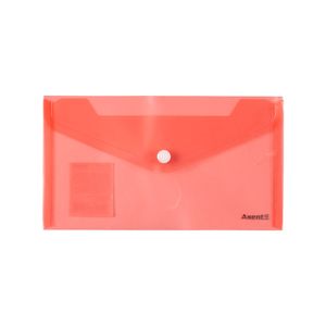 Папка-конверт на кнопке DL прозрачная Axent 1414-20-A ассорти - Фото 1