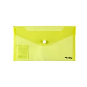 Папка-конверт на кнопке DL прозрачная Axent 1414-20-A ассорти - Фото 2