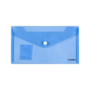 Папка-конверт на кнопці DL прозора Axent 1414-20-A асорті - Фото 4