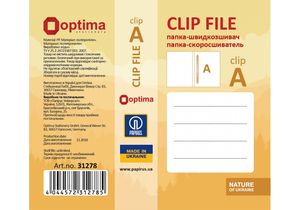 Папка-скоросшиватель А4 с пружинным механизмом CLIP A Nature of Ukraine Optima O31278 ассорти - Фото 5