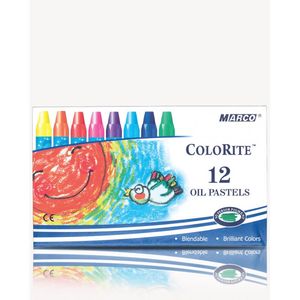 Пастель масляная MARCO, 12 цветов, картонная упаковка, Colorite 1100OP-12CB