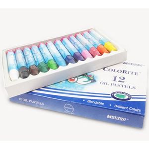 Пастель масляна MARCO, 12 кольорів, картонна упаковка, Colorite 1100OP-12CB - Фото 1