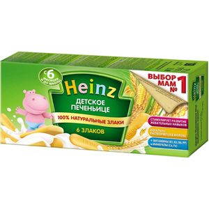 Печиво Heinz 6 злаків 160г 10738989