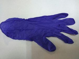 Рукавички SFM фіолетові нітрилові без пудри 100шт в боксі 014508