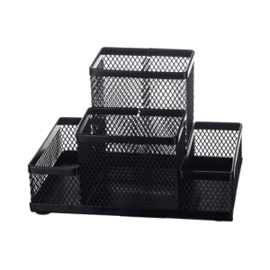 Підставка-органайзер Buromax 154x103x100мм металевий чорний BM.6246-01