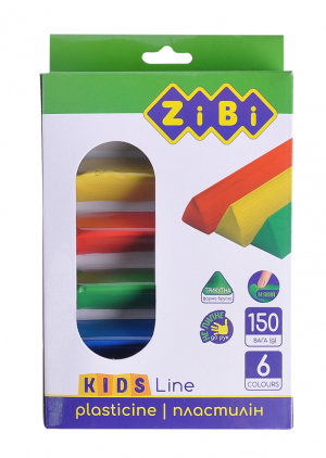 Пластилін 6 кольорів KIDS Line ZiBi ZB.6225