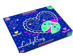 Пластилін Ladybug 10 кольорів 200 г картон CF60204