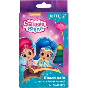 Пластилін м'який 12 кольорів Shimmer&Shine Kite SH18-086