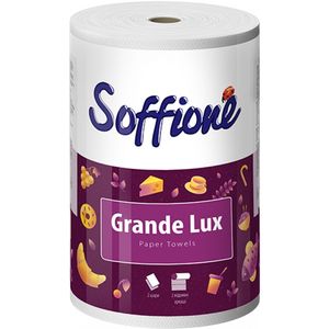 Полотенце в рулоне Grande Lux, 1 рулон, 3 слоя, Soffione, 0129882