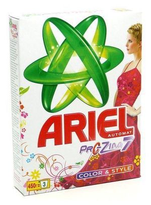 Пральний порошок ARIEL колор для ручного прання 450г 0147621