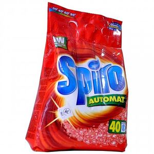 Пральний порошок SPIRO для білих тканин без фосфатів автомат 4кг 0147320