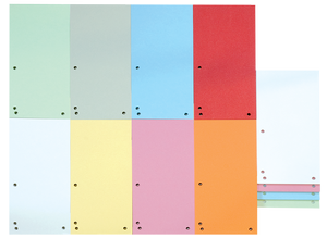 Роздільник сторінок картонний кольоровий 105х230 мм Donau 8620100