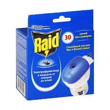 Raid комплект эл.фумигатор+жидкость с регулятором интенсивности 30 ночей без комаров 0158270