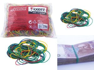 Резинки для денег цветные 4613-А Axent 1000г - Фото 1
