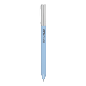 Ручка Buromax гелева автоматична PRESTIGE SILVER 0,5 мм сині чорнила BM.83102