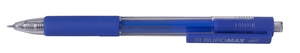 Ручка гелевая автоматическая TARGET, 0.5 мм, прозрачный корпус, с резиновым грипом, BUROMAX BM.8332