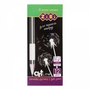 Ручка гелева біла ART Line ZiBi ZB.2208-12