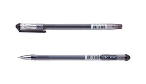 Ручка гелевая GOAL, 0.5 мм, прозрачная трехгранный корпус, BUROMAX BM.8330