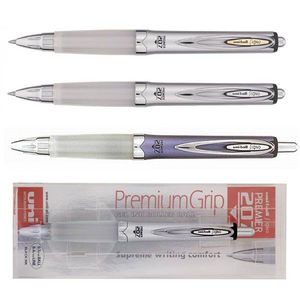 Ручка гелева автоматична 0.7 мм PREMIER Silver у PP футлярі UMN-207GG.Box