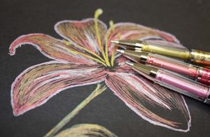 Ручка гелева з кольоровими чорнилом Pentel Slicci BG 207 - Фото 8