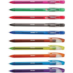 Ручка гелева Trigel-3 набір (10шт) Unimax UX-132-20
