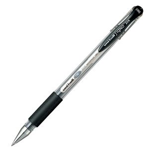 Ручка гелева uni-ball Signo DX fine 0.7 мм чорна UM-151. 07
