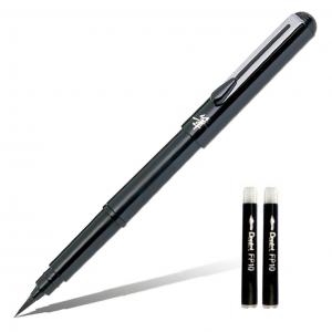 Ручка-кисть для каліграфії Pentel Pocket Brush GFKP3 2 картриджа у блістері GFKP3/FP10