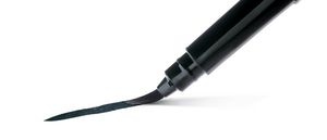Ручка-кисть для каліграфії Pocket Brush Pen (+4 картриджа) Pentel GFKPF-А помаранчева - Фото 1
