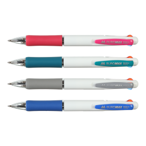 Ручка шариковая автоматическая 3в1 Buromax BM.8216 0.5 мм синий черный красный