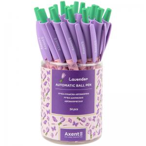Ручка шариковая автоматическая Lavender синяя AXENT AB1090-27-A - Фото 2