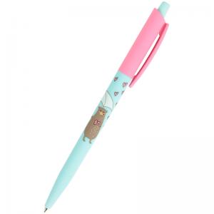 Ручка шариковая автоматическая Lovely rain синяя AXENT AB1090-34-A
