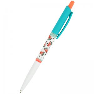 Ручка шариковая автоматическая Watermelon синяя AXENT AB1090-30-A