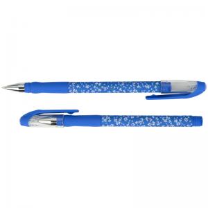 Ручка кулькова Blue floral синя AXENT AB1049-36-A - Фото 2