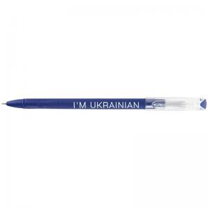Ручка кулькова Direkt I am ukrainian синя AXENT AB1002-01-02-A - Фото 2