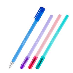 Ручка шариковая Pastelini, прорезиненный корпус, 0.7 мм, AXENT AB1083-02-A