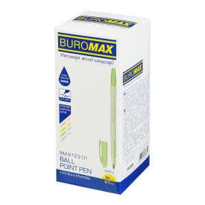 Ручка кулькова неавтоматична Buromax SIMPLE BM.8123-01 0.7 мм синій