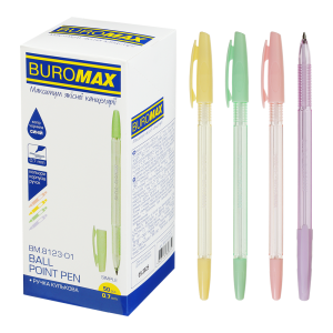 Ручка кулькова неавтоматична Buromax SIMPLE BM.8123-01 0.7 мм синій