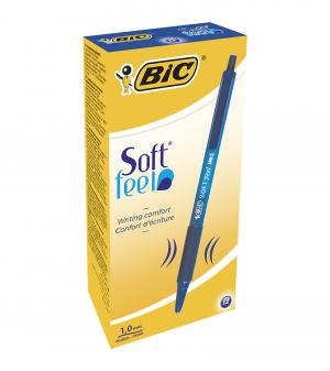 Ручка шариковая Soft Clic Grip синий BIC bc8373982 - Фото 1