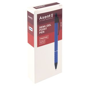 Ручка масляна автоматична 0.7 мм Prestige Axent AB1086 синя - Фото 2