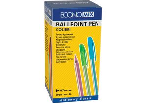 Ручка масляная COLIBRI 0.7 мм Economix E10237 синяя - Фото 6