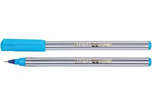 Ручка масляна STRIPY 0.7 мм Economix E10198-02 синя - Фото 1